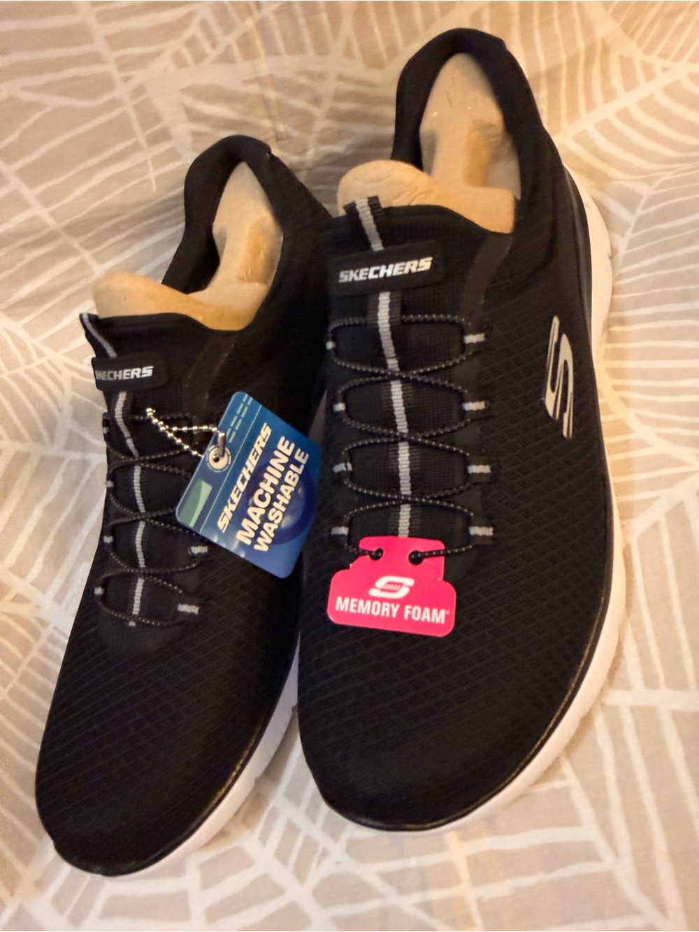 Skechers Black Sneakers Size 11 Women size 9 Men.